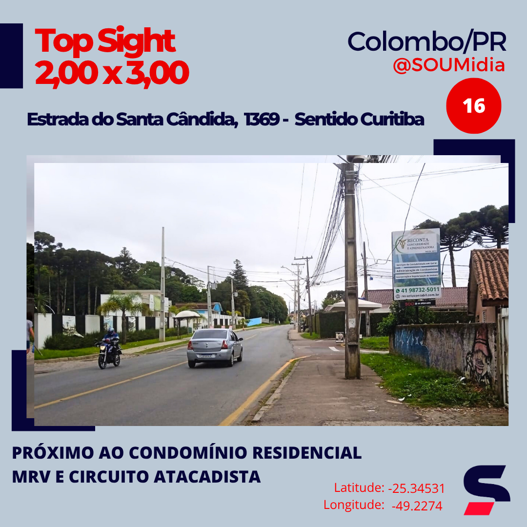Painel SM-016 / SM-017 — Estrada de Santa Cândida, 1369
