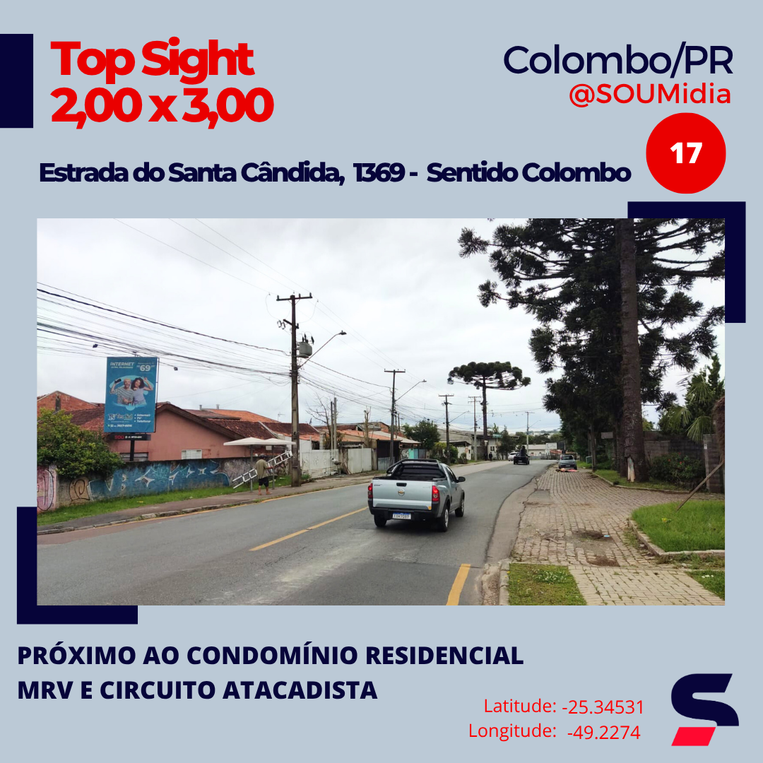 Painel SM-016 / SM-017 — Estrada de Santa Cândida, 1369