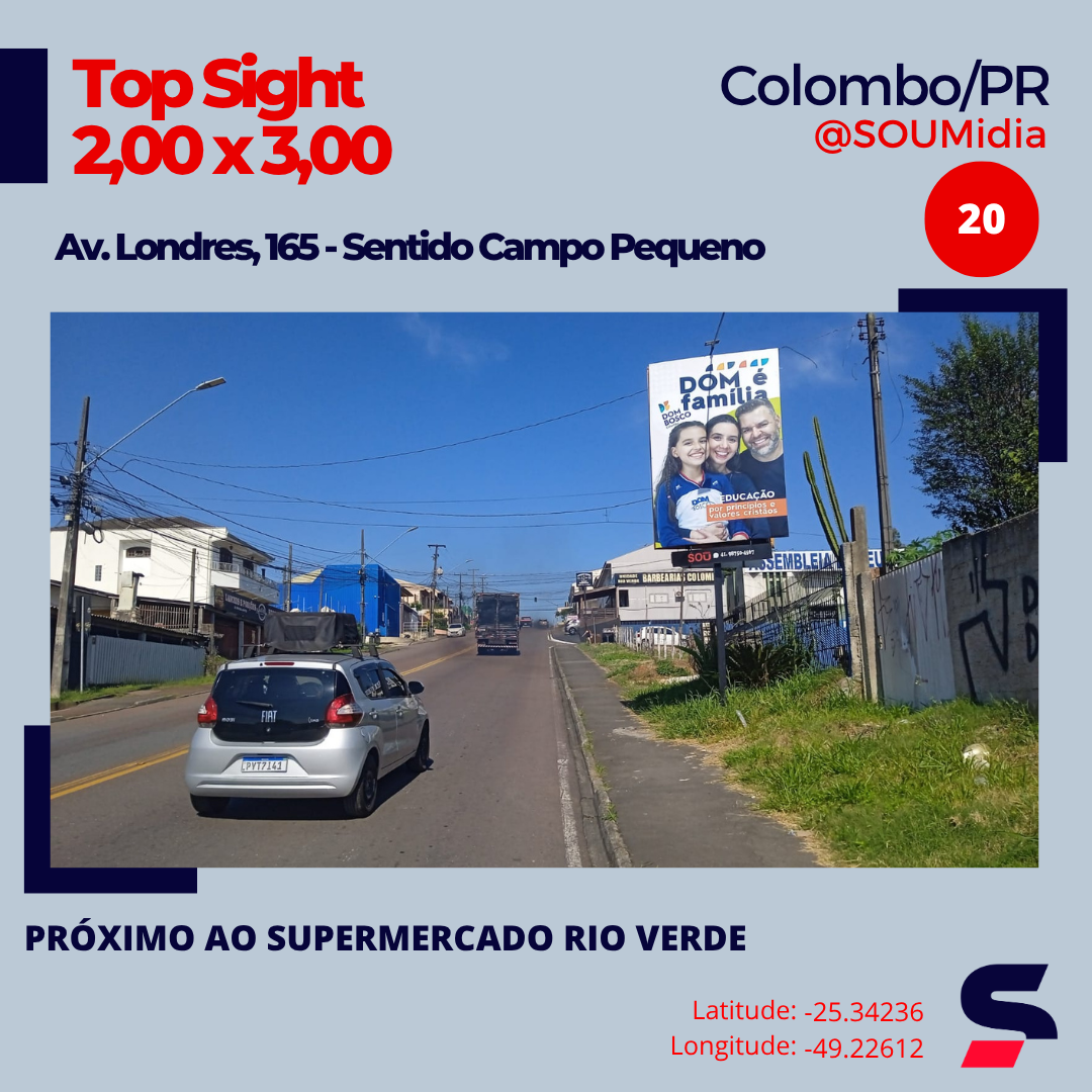 Painel SM-020 / SM-021 — Av. Londres, 165