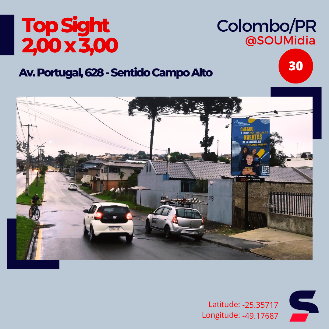 Painel SM-030 / SM-031 — Av. Portugal, 628