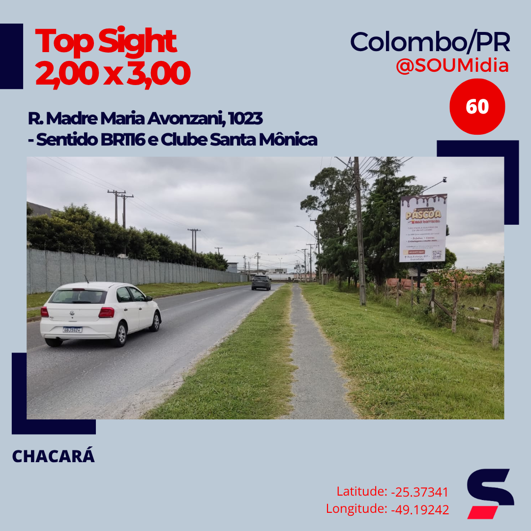 Painel SM-060 / SM-061 — R. Madre Maria Avonzani, 1023